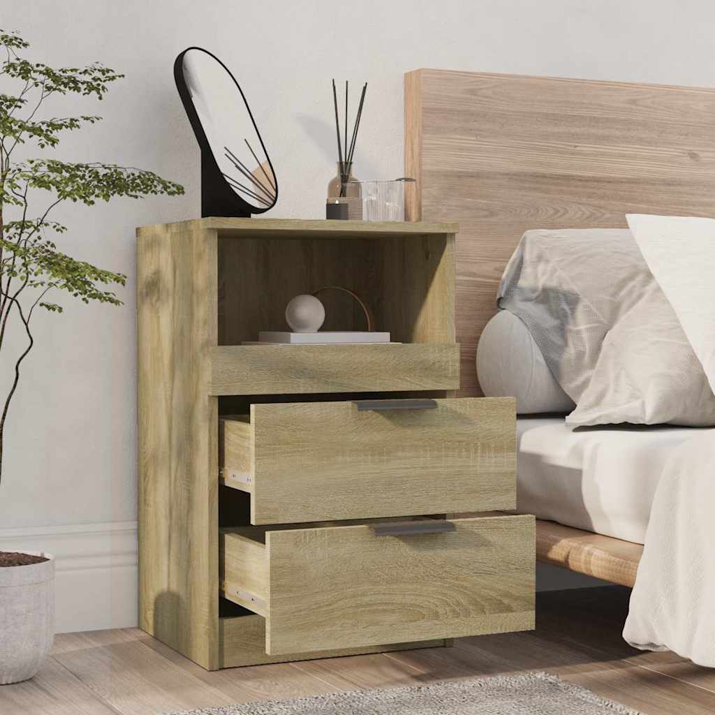 Comodino Rovere Sonoma in Legno Multistrato | homemem39