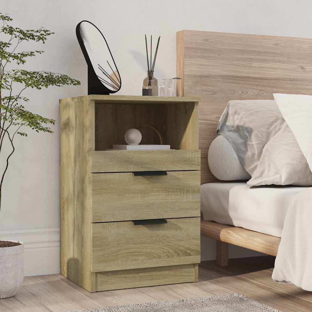 Comodino Rovere Sonoma in Legno Multistrato | homemem39