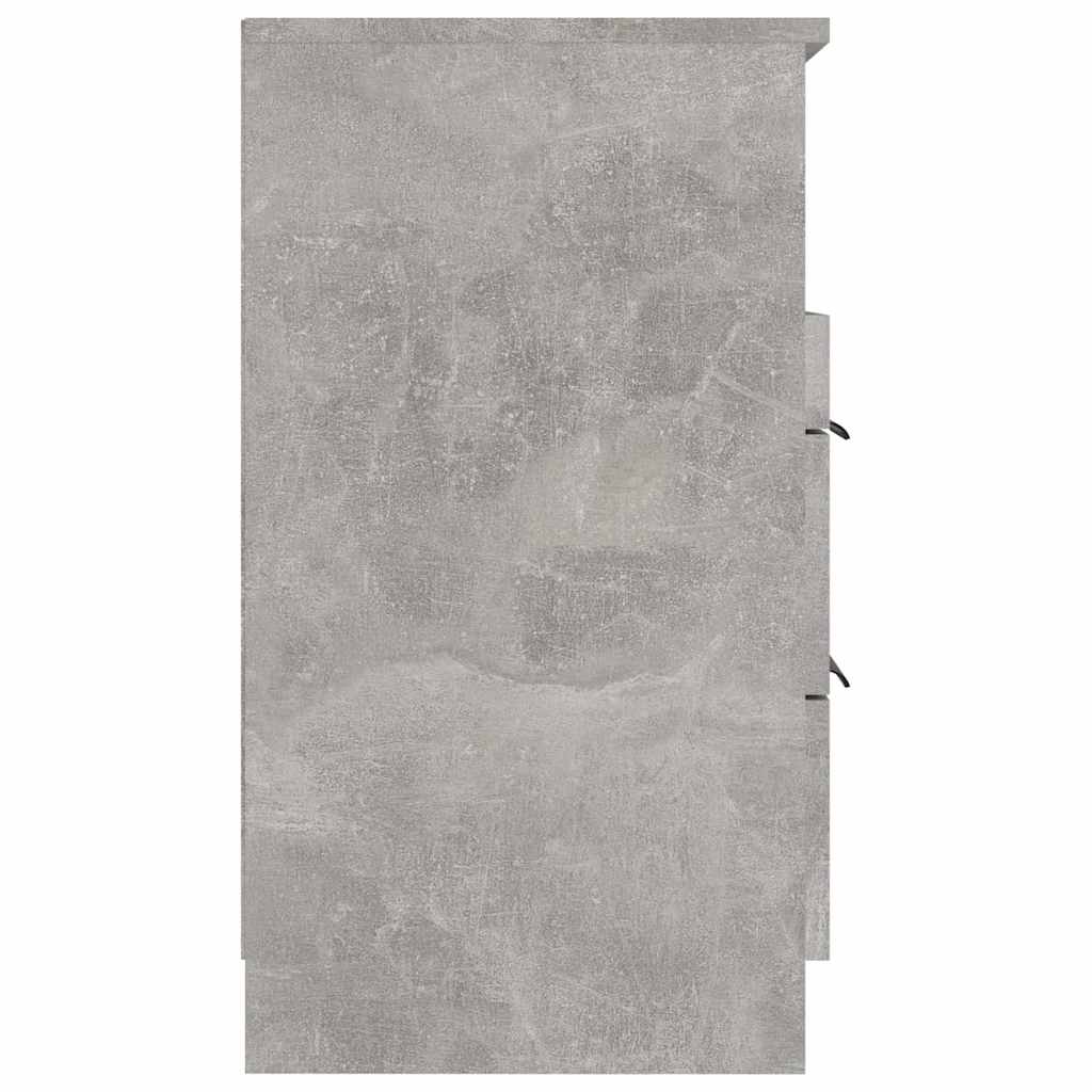 Comodino Grigio Cemento in Legno Multistrato | homemem39