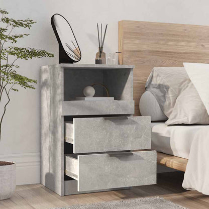 Comodino Grigio Cemento in Legno Multistrato | homemem39