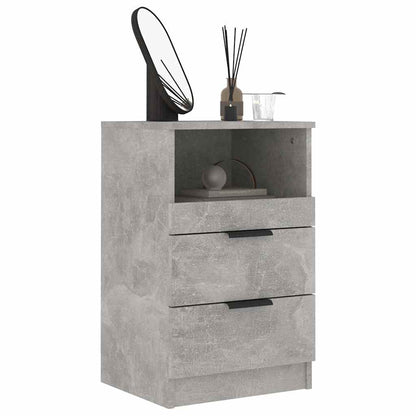 Comodino Grigio Cemento in Legno Multistrato | homemem39