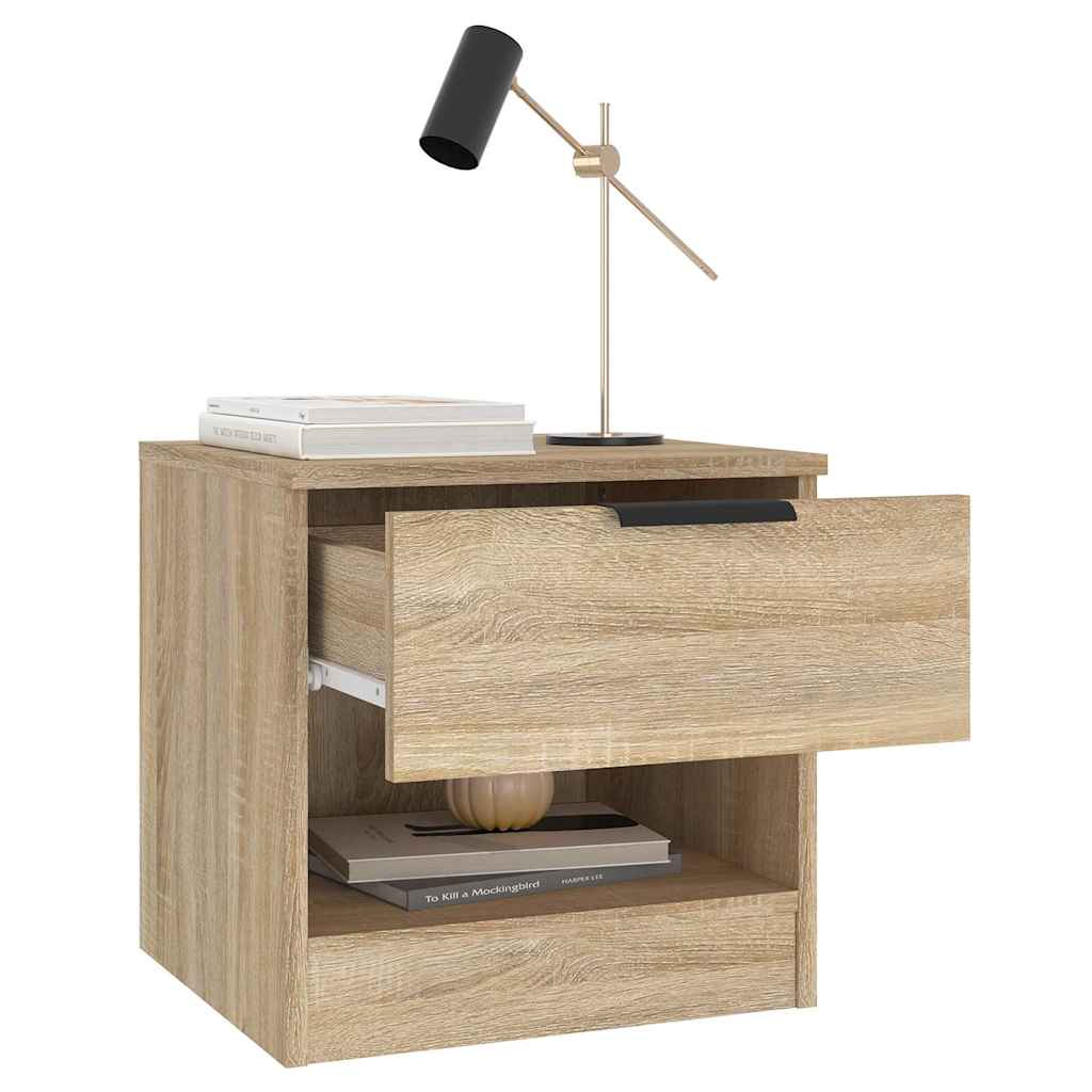 Comodini 2 pz Rovere Sonoma in Legno Multistrato | homemem39