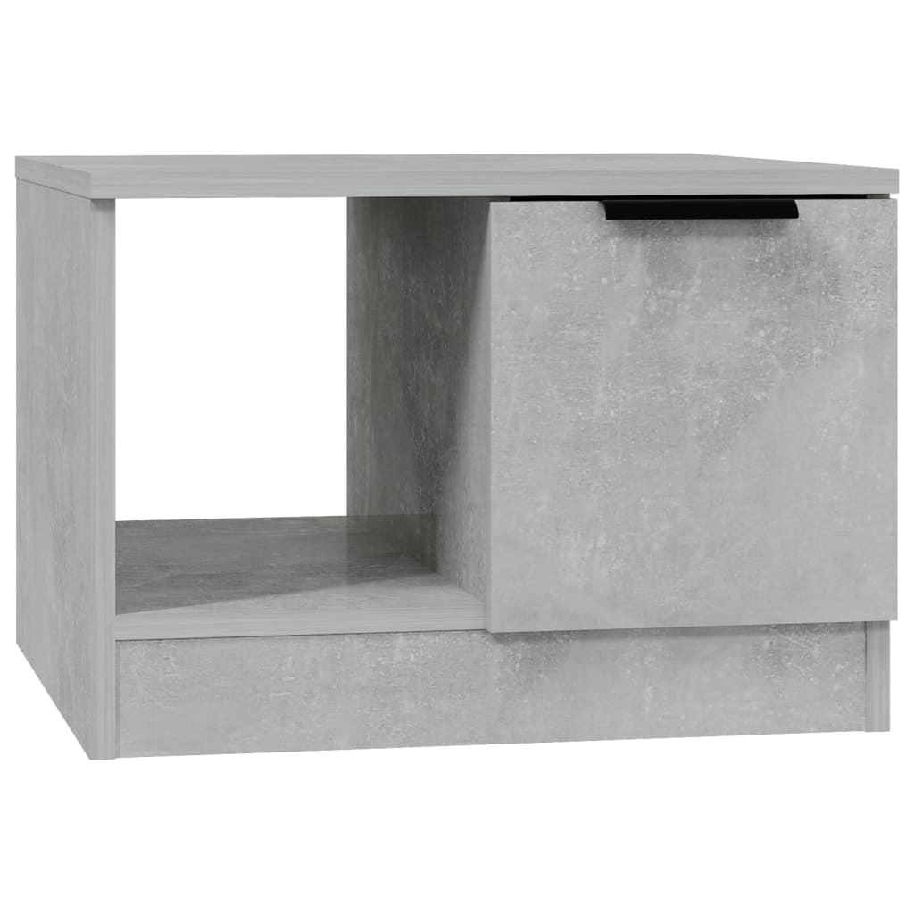 Tavolino Salotto Grigio Cemento 50x50x36 cm Legno Multistrato | homemem39