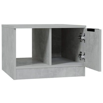 Tavolino Salotto Grigio Cemento 50x50x36 cm Legno Multistrato | homemem39