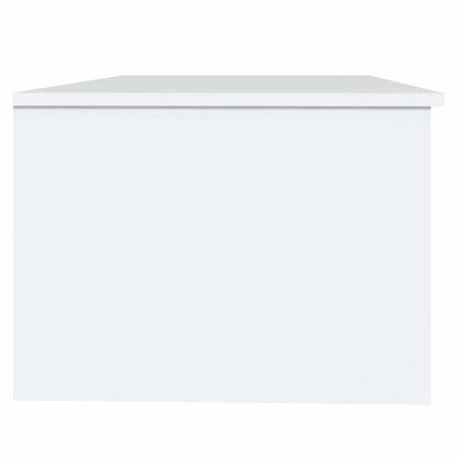 Tavolino da Salotto Bianco 102x50x36 cm in Legno Multistrato