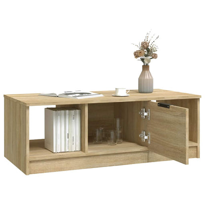 Tavolino da Salotto Rovere Sonoma 102x50x36cm Legno Multistrato | homemem39