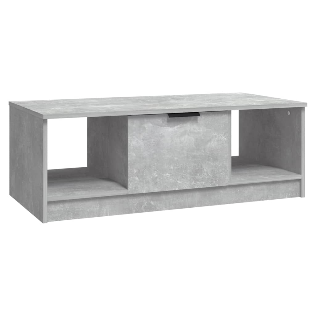 Tavolino Salotto Grigio Cemento 102x50x36 cm Legno Multistrato | homemem39