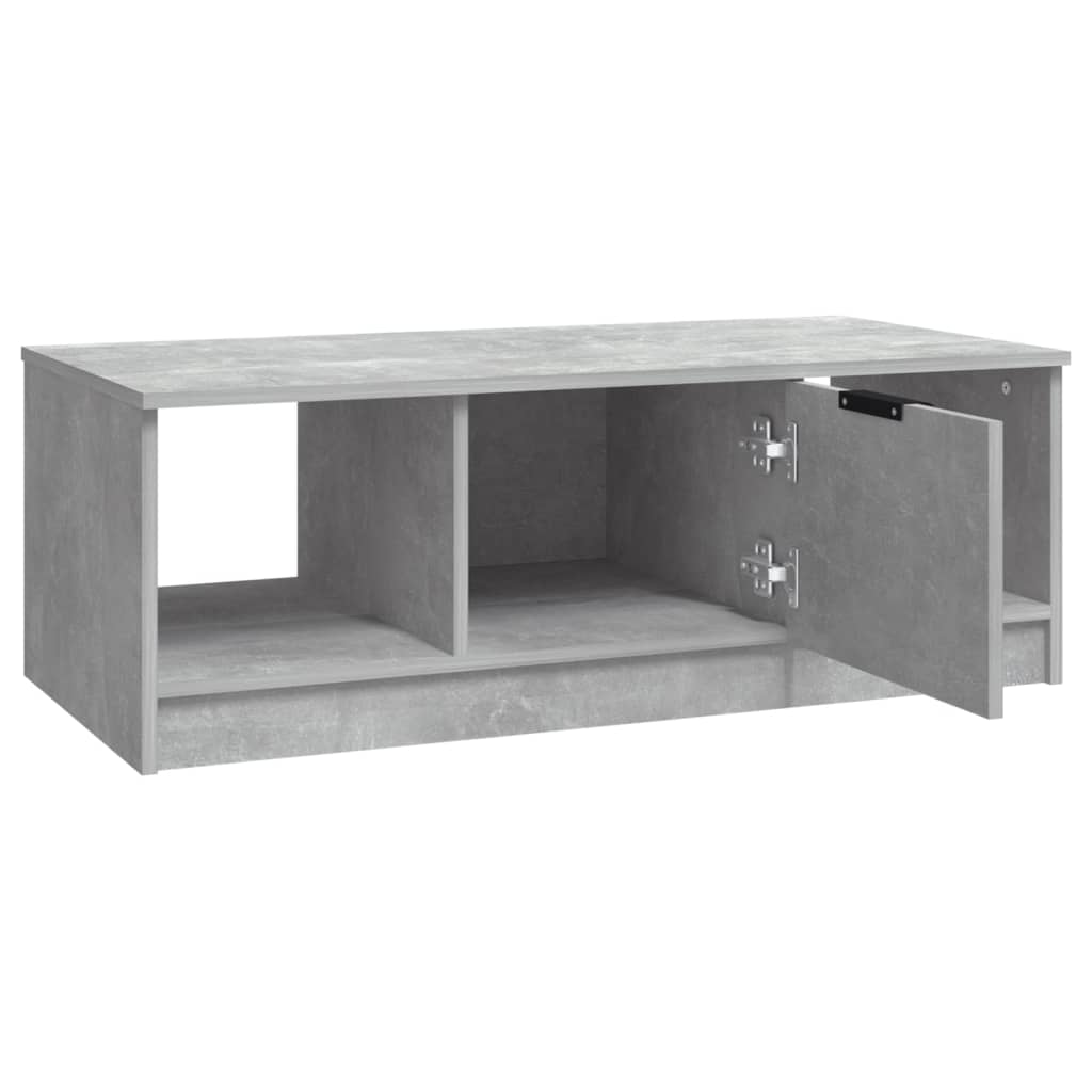 Tavolino Salotto Grigio Cemento 102x50x36 cm Legno Multistrato | homemem39