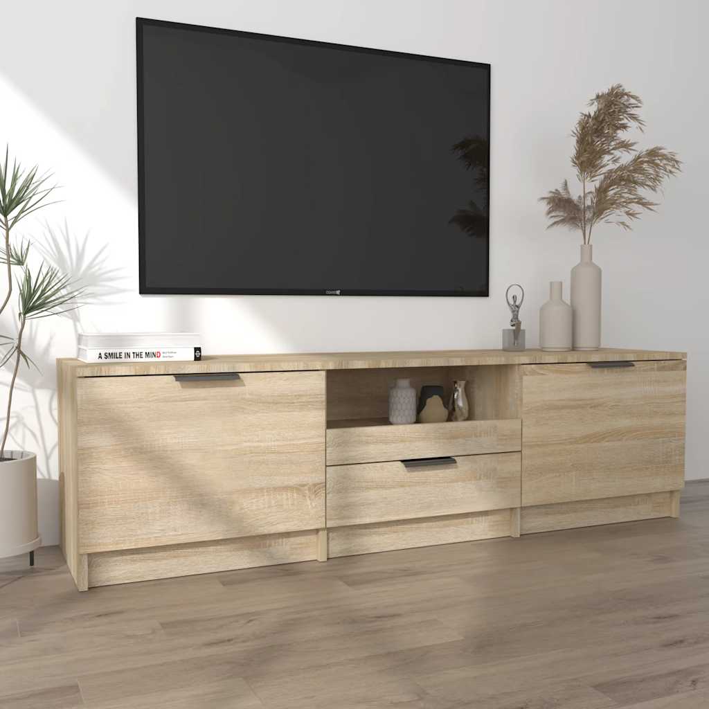 Mobile TV Rovere Sonoma 140x35x40 cm Legno ingegnerizzato