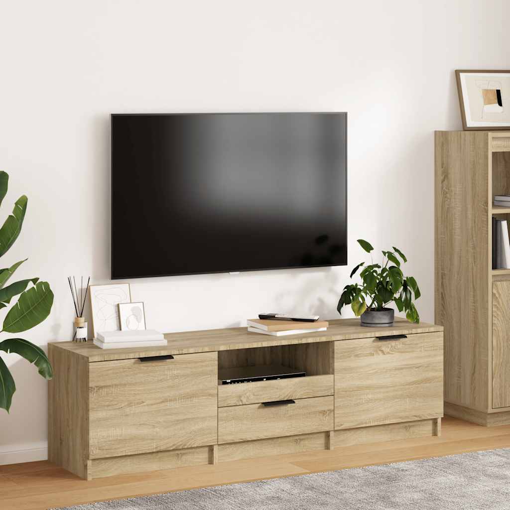 Mobile TV Rovere Sonoma 140x35x40 cm Legno ingegnerizzato