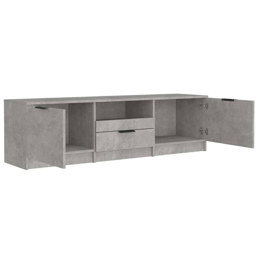 Mobile per TV Grigio Cemento 140x35x40cm Legno Multistrato