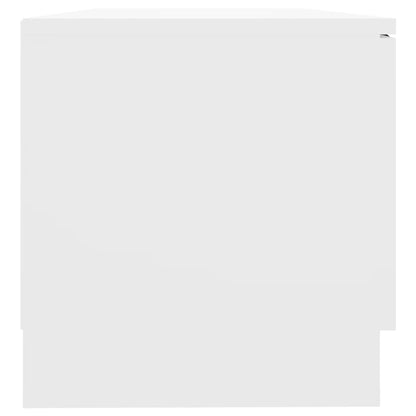 Mobile Porta TV Bianco 80x35x36,5 cm in Legno Multistrato