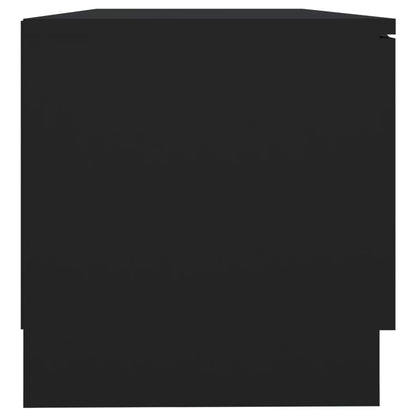 Mobile Porta TV Nero 80x35x36,5 cm in Legno Multistrato - homemem39