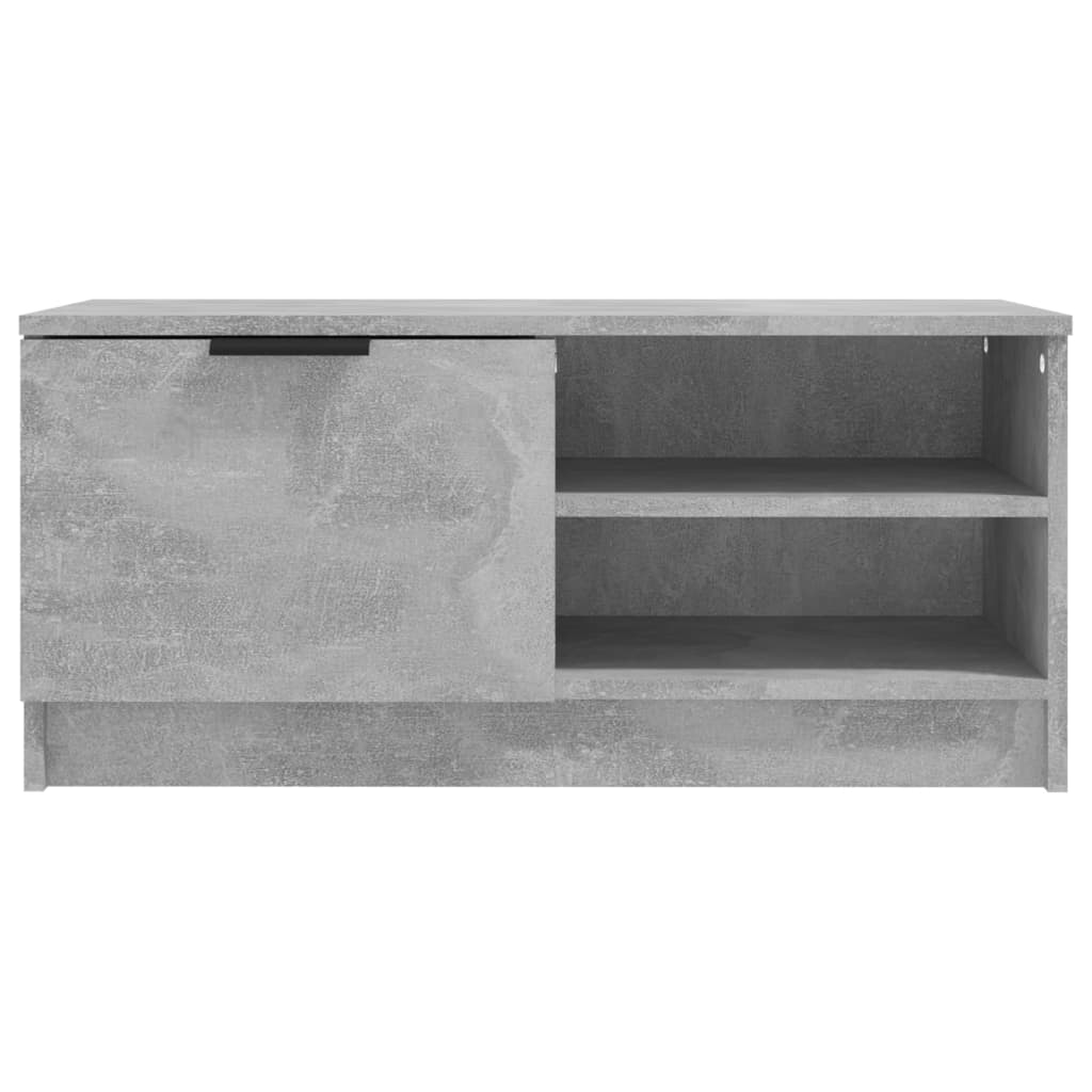 Mobile Porta TV Grigio Cemento 80x35x36,5 cm Legno Multistrato - homemem39