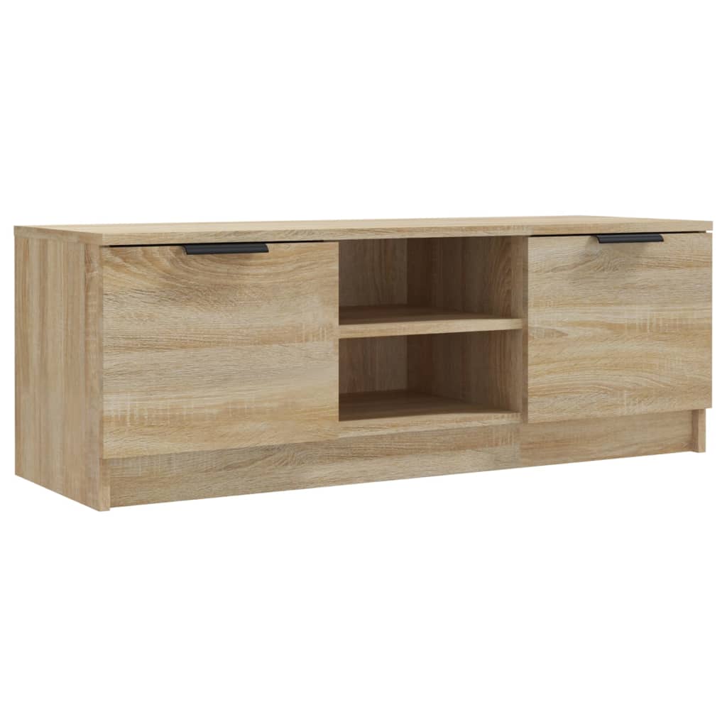 Mobile Porta TV Rovere Sonoma 102x35x36,5 cm Legno Multistrato | homemem39