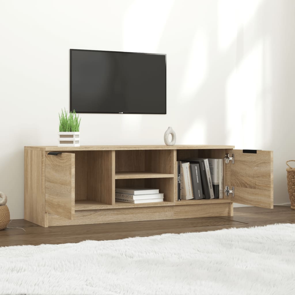 Mobile Porta TV Rovere Sonoma 102x35x36,5 cm Legno Multistrato | homemem39