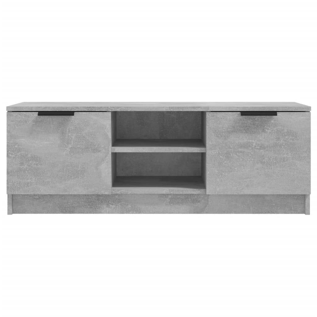 Mobile Porta TV Grigio Cemento 102x35x36,5 cm Legno Multistrato | homemem39