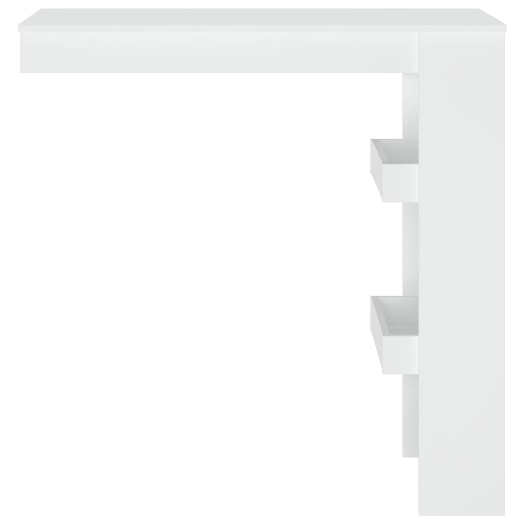 Bancone da Muro Bianco 102x45x103,5 cm in Legno Compensato - homemem39