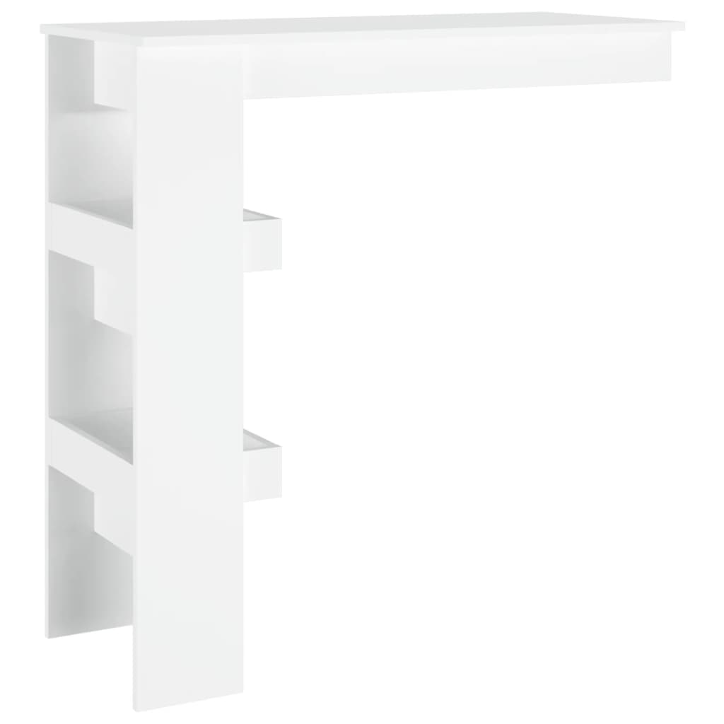 Bancone da Muro Bianco 102x45x103,5 cm in Legno Compensato - homemem39