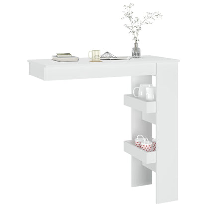 Bancone da Muro Bianco 102x45x103,5 cm in Legno Compensato - homemem39