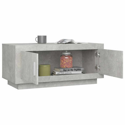 Tavolino Salotto Grigio Cemento 102x50x45 cm Legno Multistrato