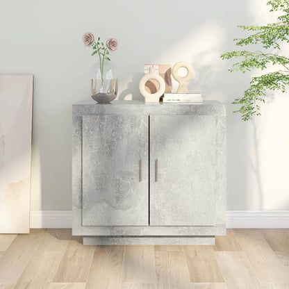 Credenza Grigio Cemento 80x40x75 cm in Legno Compensato - homemem39
