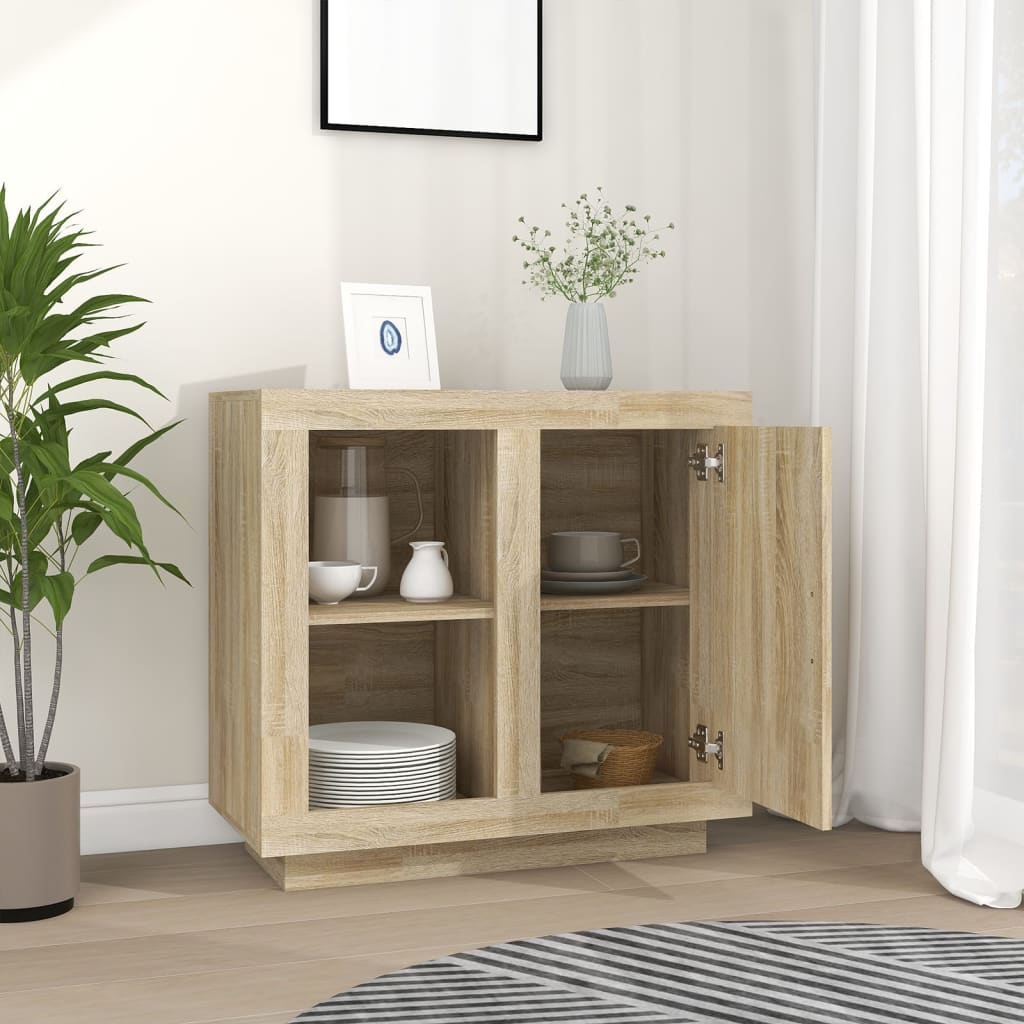Credenza Rovere Sonoma 80x40x75 cm - homemem39