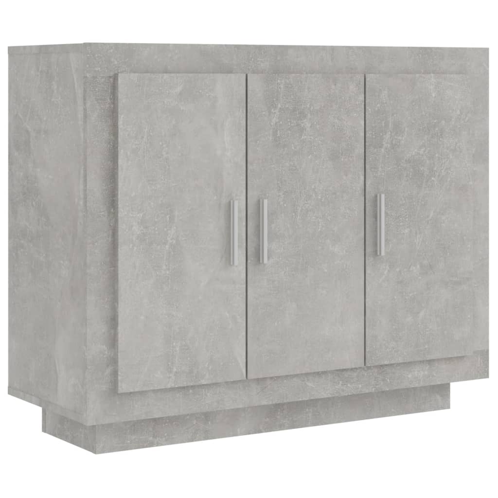 Credenza Grigio Cemento 92x35x75 cm in Legno Multistrato - homemem39