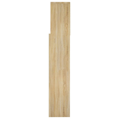 Testiera con Contenitore Rovere Sonoma 160x19x103,5 cm