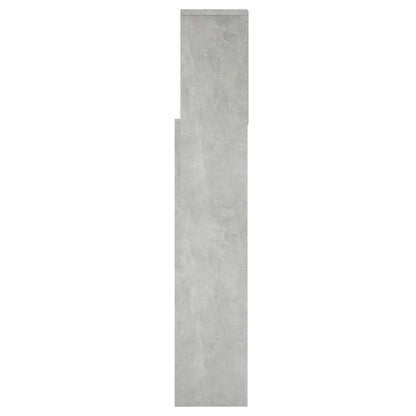 Testiera con Scomparti Grigio Cemento 160x19x103,5 cm