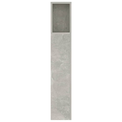 Testiera con Scomparti Grigio Cemento 140x18,5x104,5 cm