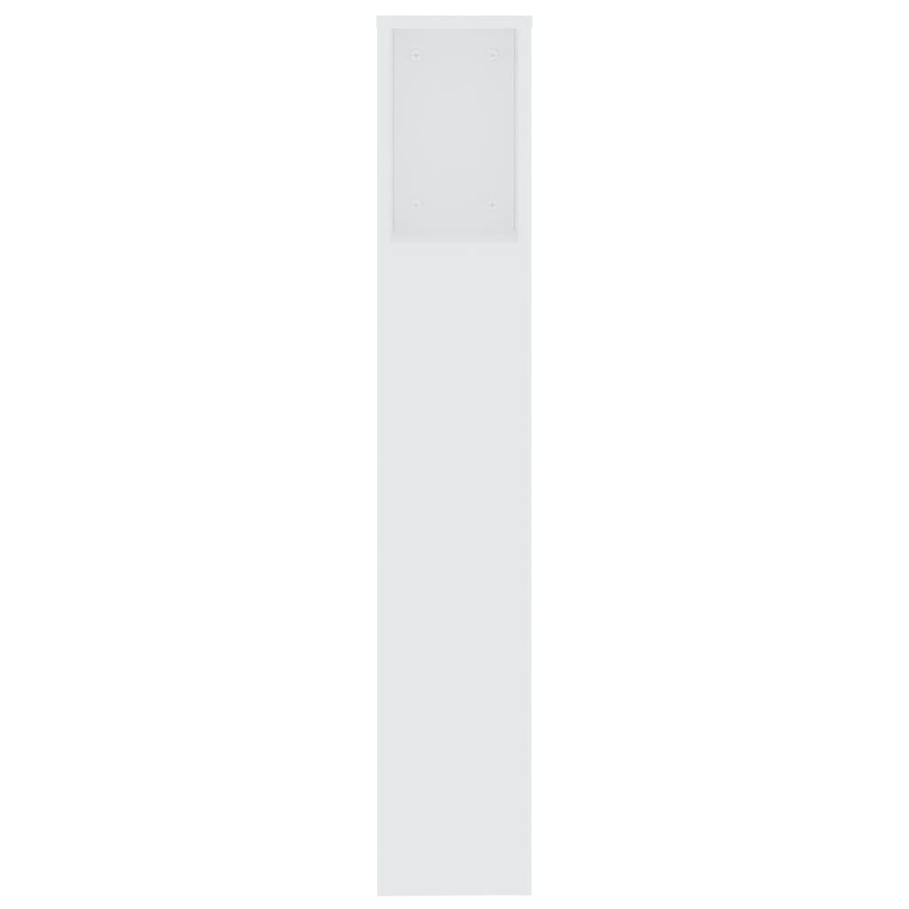 Testiera con Contenitore Bianco 200x18,5x104,5 cm