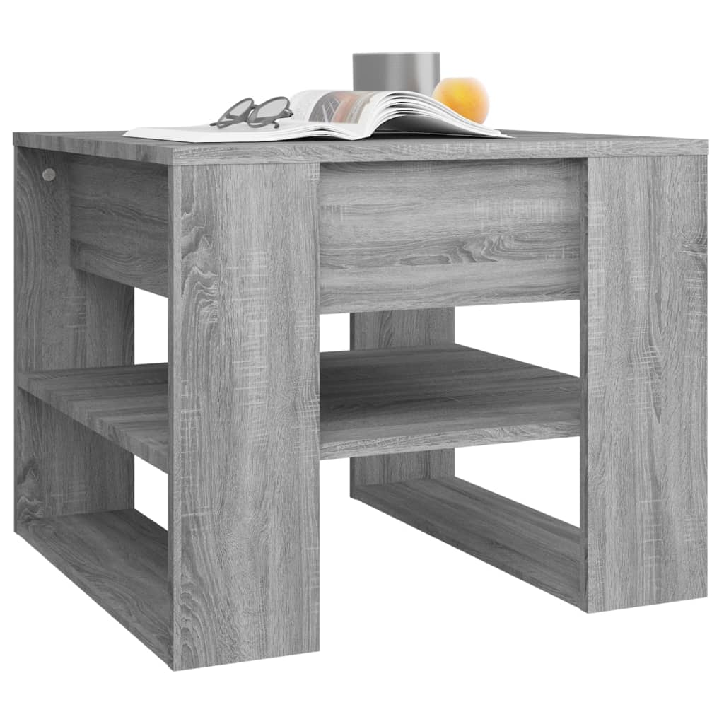 Tavolino Salotto Grigio Sonoma 55,5x55x45 cm Legno Multistrato