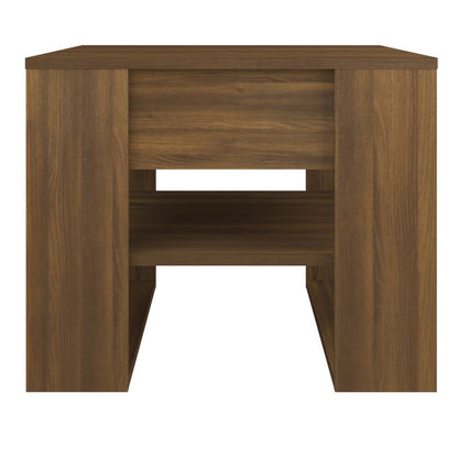 Tavolino Salotto Rovere Marrone 55,5x55x45 cm Legno Multistrato | homemem39