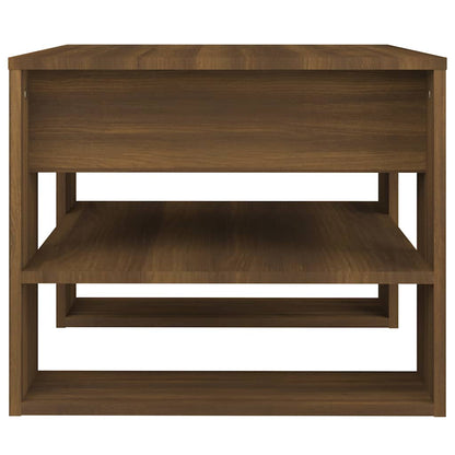 Tavolino Salotto Rovere Marrone 55,5x55x45 cm Legno Multistrato