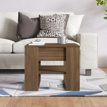Tavolino Salotto Rovere Marrone 55,5x55x45 cm Legno Multistrato | homemem39