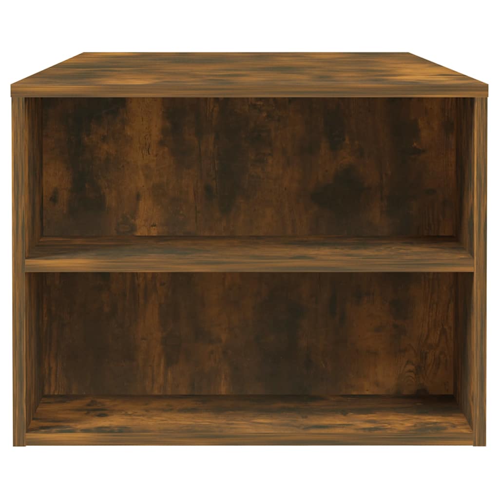Tavolino da Salotto Rovere Fumo 102x55x42 cm Legno Multistrato