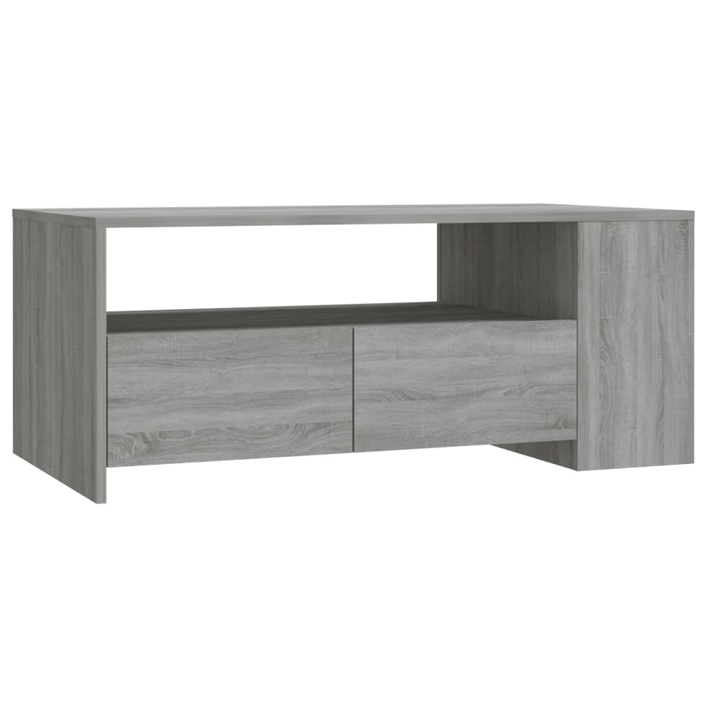 Tavolino da Salotto Grigio Sonoma 102x55x42cm Legno Multistrato - homemem39