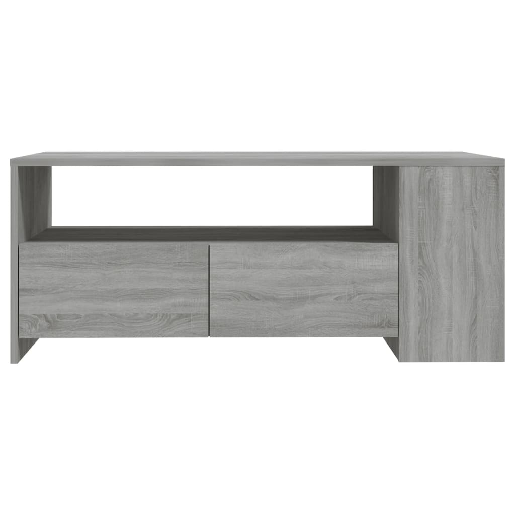 Tavolino da Salotto Grigio Sonoma 102x55x42cm Legno Multistrato - homemem39