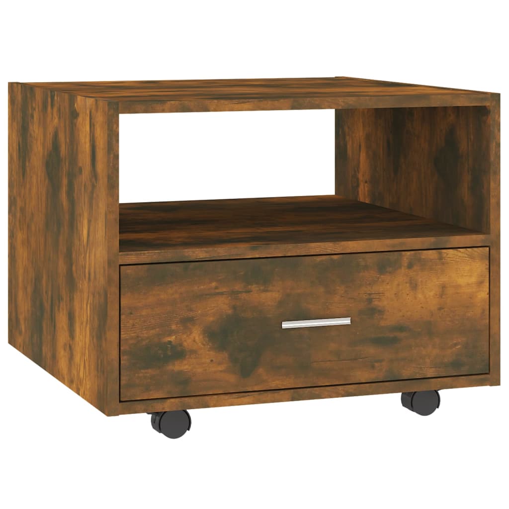Tavolino da Salotto Rovere Fumo 55x55x40cm in Legno Multistrato | homemem39