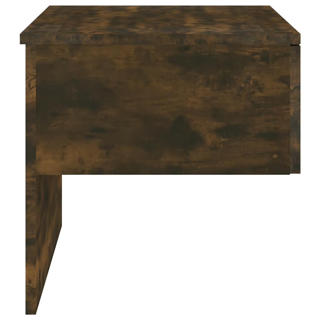 Comodini a Muro 2 pz Rovere Fumo