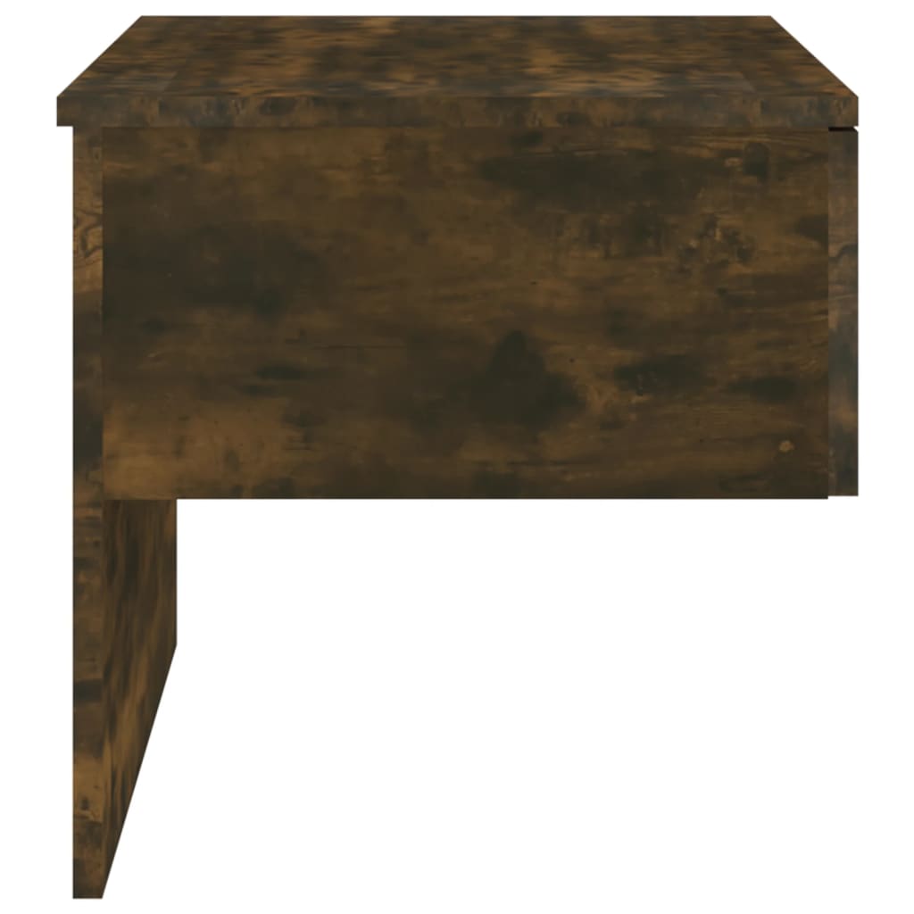 Comodini a Muro 2 pz Rovere Fumo