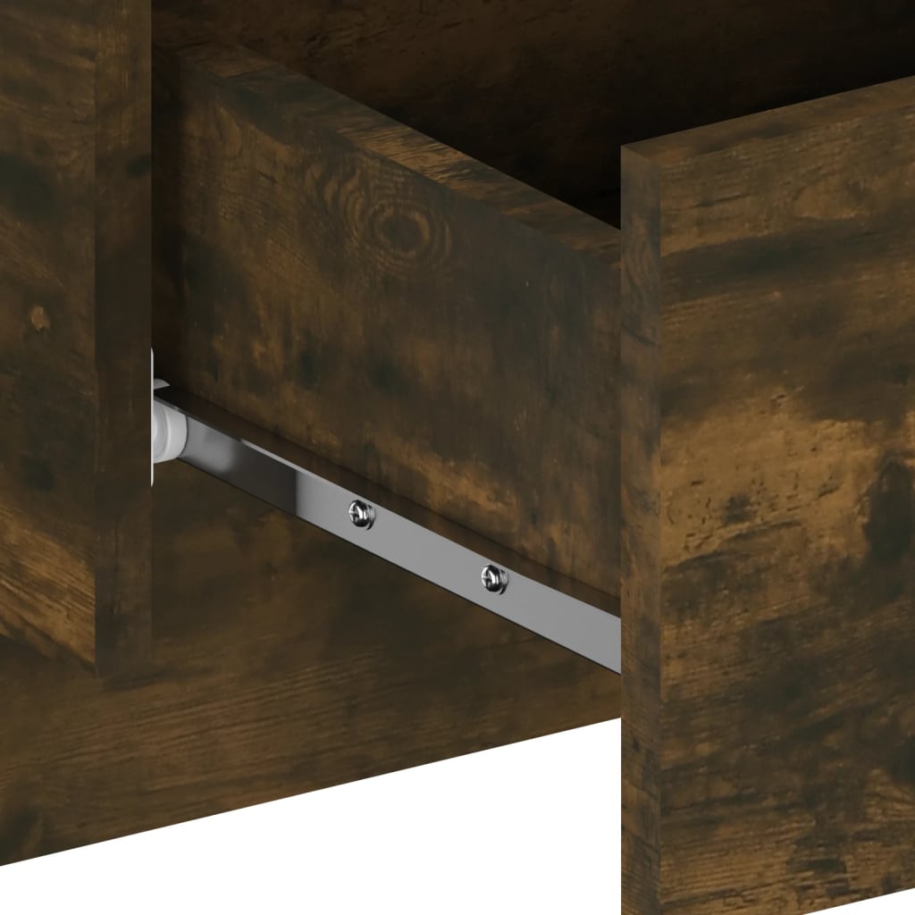 Comodini a Muro 2 pz Rovere Fumo