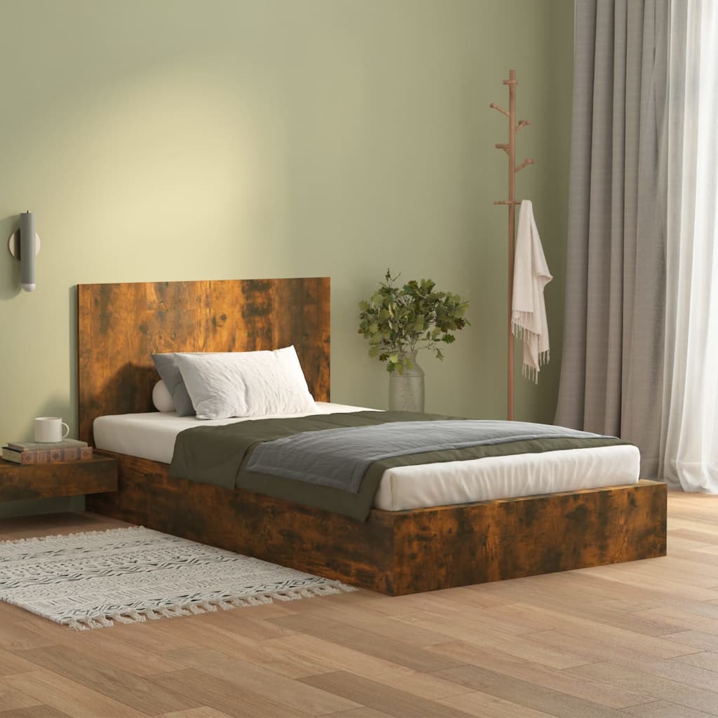 Testiera Letto Rovere Fumo 120x1,5x80 cm in Legno Multistrato - homemem39