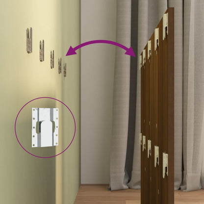 Testiera Letto Rovere Marrone 120x1,5x80cm in Legno Multistrato - homemem39