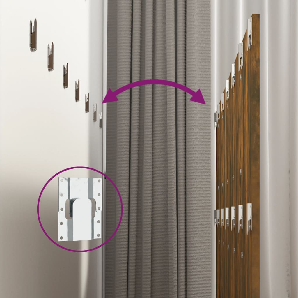 Testiera Letto Rovere Fumo 240x1,5x80 cm in Legno Multistrato - homemem39