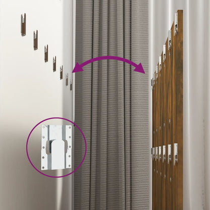 Testiera Letto Rovere Fumo 240x1,5x80 cm in Legno Multistrato - homemem39