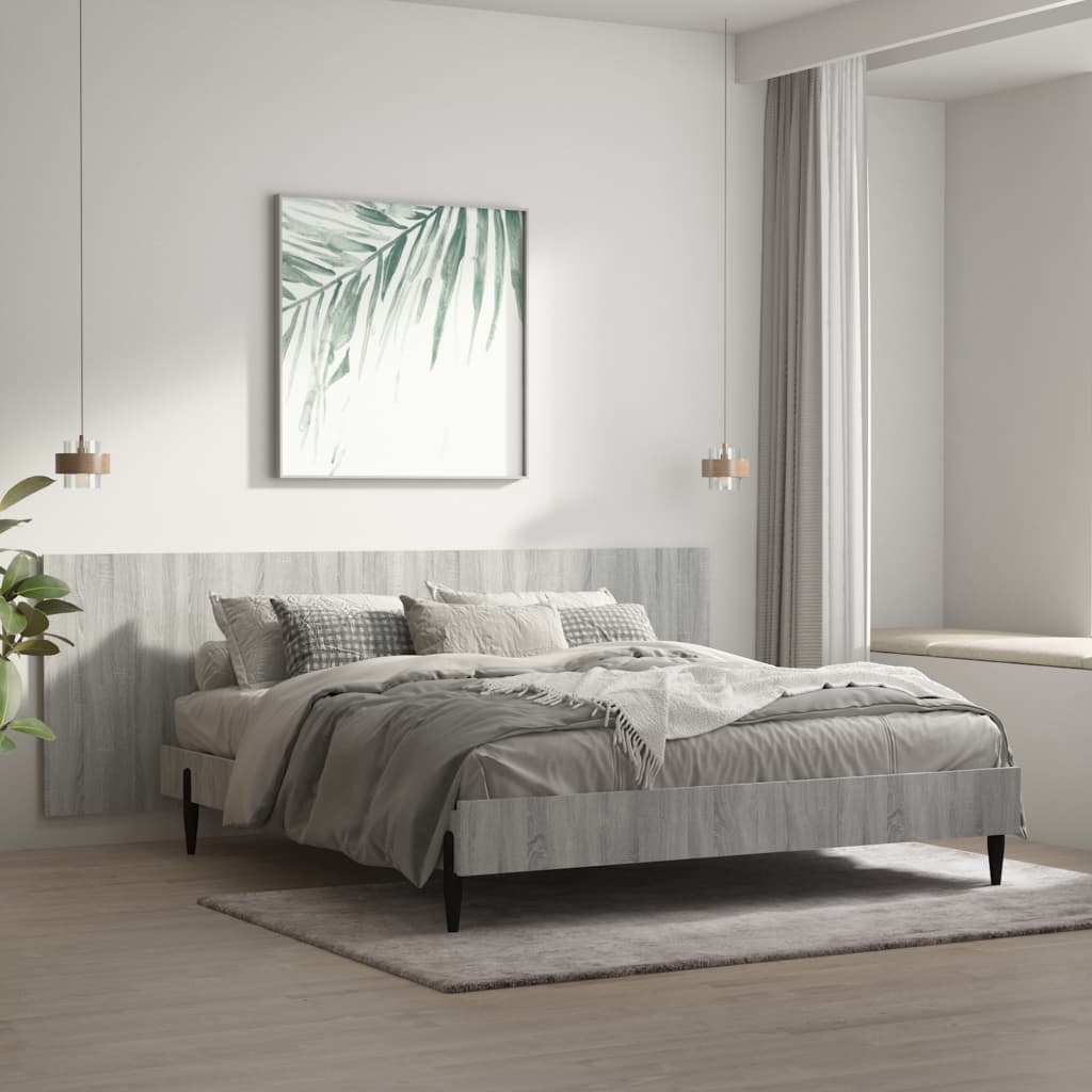 Testiera Letto Grigio Sonoma 240x1,5x80 cm Legno Ingegnerizzato - homemem39