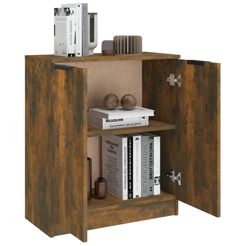 Credenza Rovere Fumo 60x30x70 cm in Legno tecnico