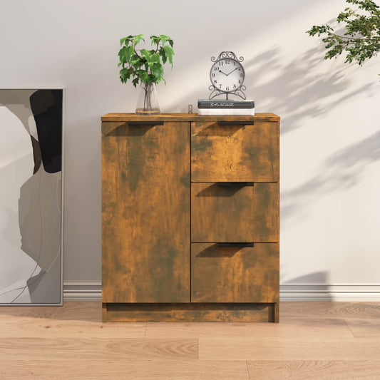 Credenza Rovere Fumo 60x30x70 cm in Legno tecnico - homemem39